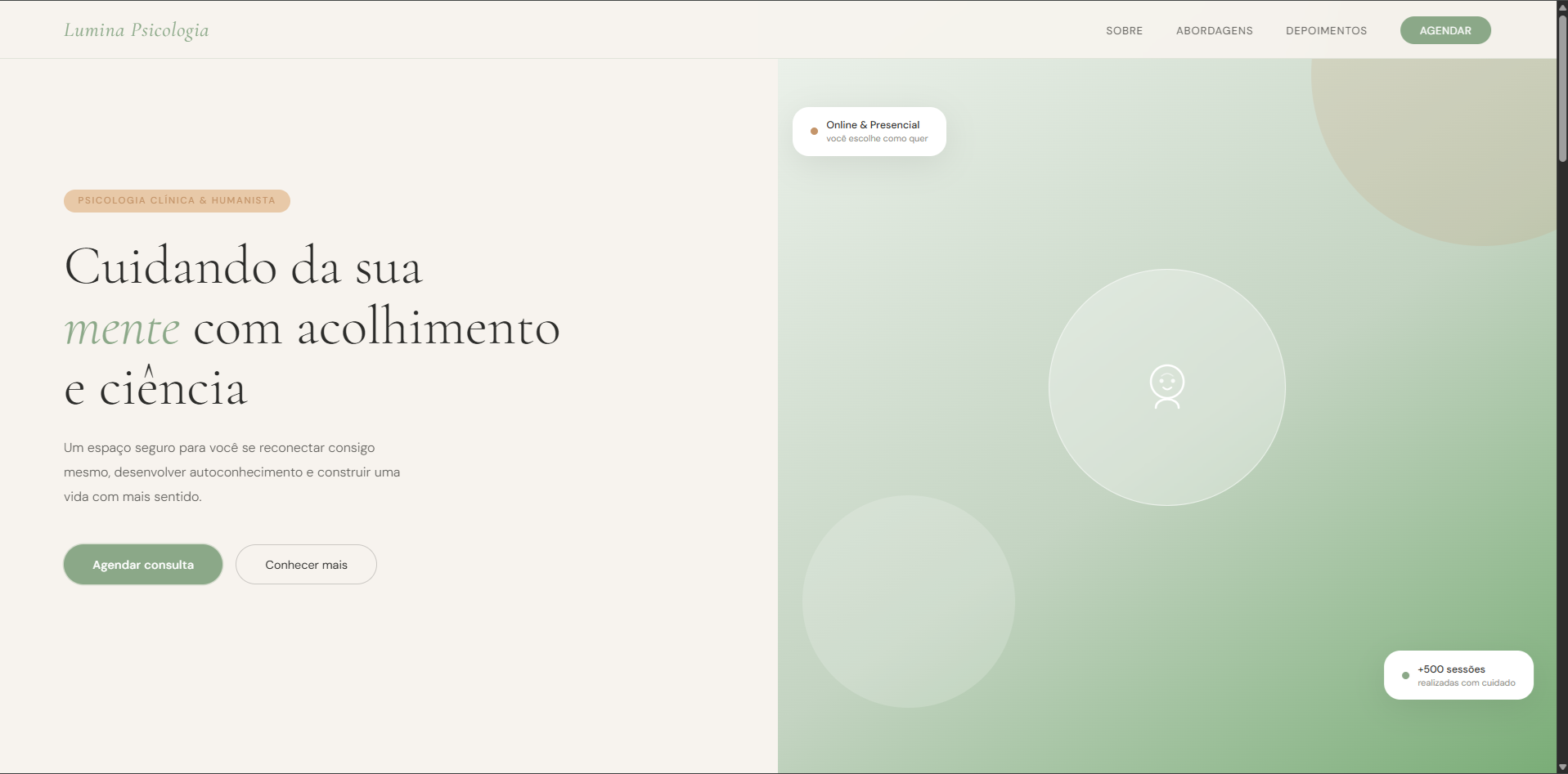 Lumina Psicologia template